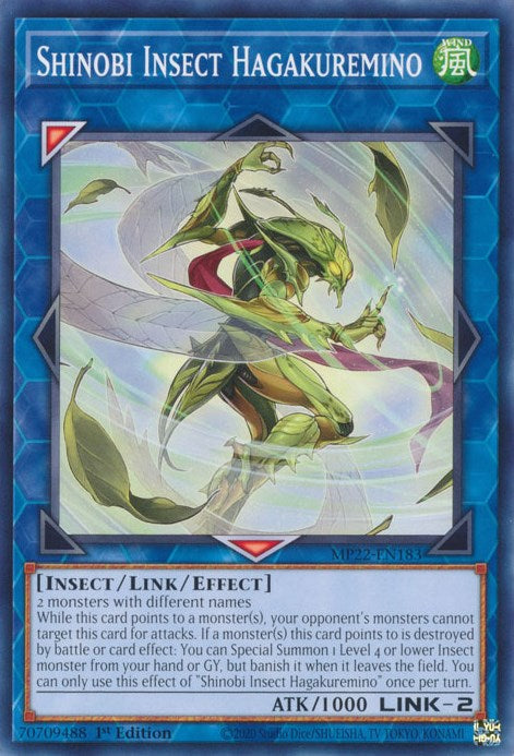 Shinobi Insect Hagakuremino (MP22-EN183) [2022 Tin of the Pharaoh's Gods]