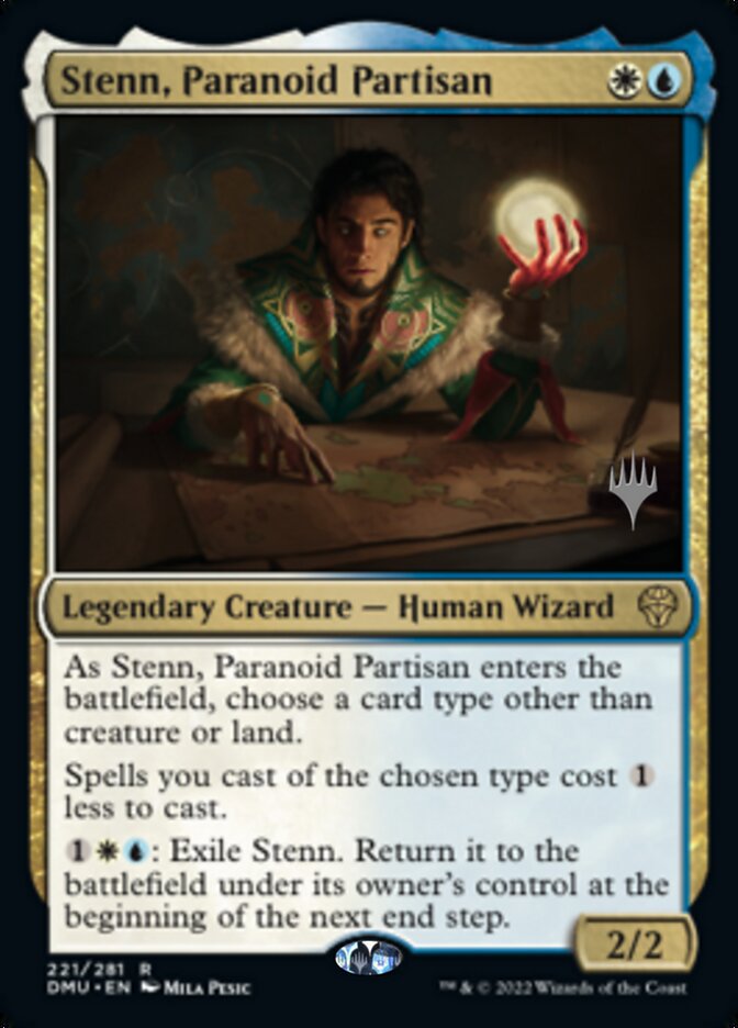 Stenn, Paranoid Partisan (221) [Promo Pack: Dominaria United]