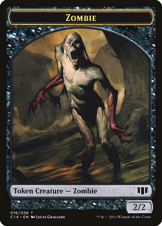 Demon (013) // Zombie (016) Double-Sided Token (13 // 16) [Commander 2014]