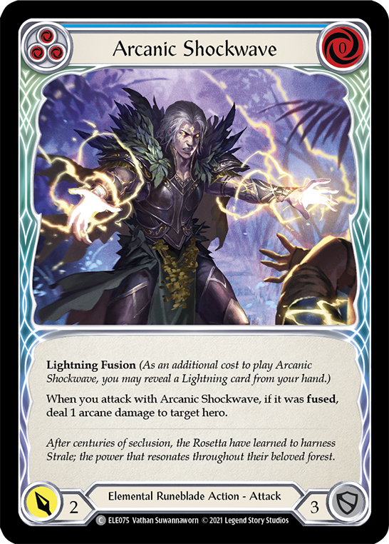 Arcanic Shockwave (Blue) (ELE075) [Tales of Aria]