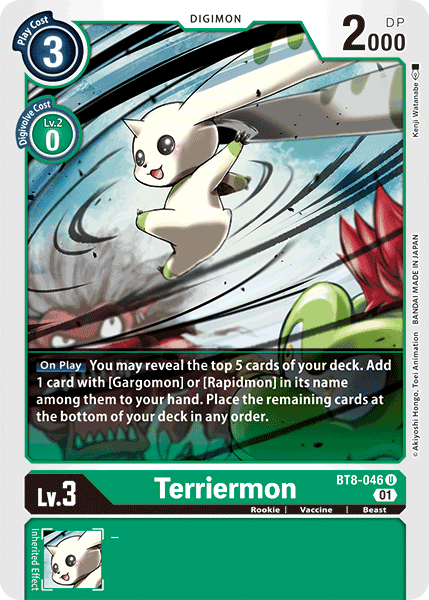 Terriermon (BT8-046 U) [New Awakening]