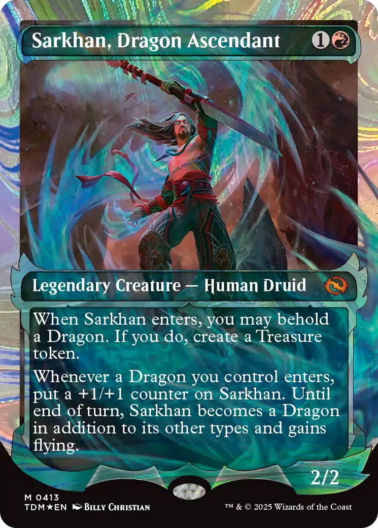 Sarkhan, Dragon Ascendant (0413) (Showcase) (Halo Foil) (413) [Tarkir: Dragonstorm]