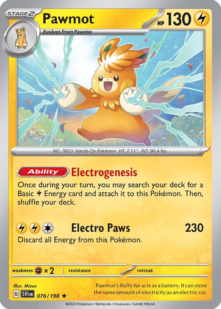 Pawmot - 076/198 (Line Holo) (076/198) [Miscellaneous Cards & Products]