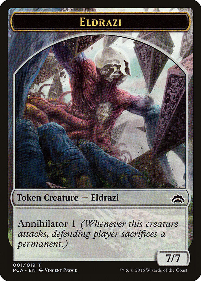 Eldrazi Spawn (002) // Eldrazi Double-Sided Token (2 // 1) [Planechase Anthology]