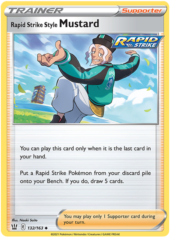 Rapid Strike Style Mustard (132/163) [SWSH05: Battle Styles]