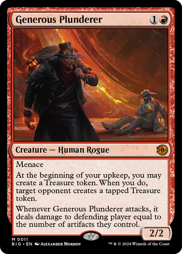 Generous Plunderer (11) [Outlaws of Thunder Junction: The Big Score]