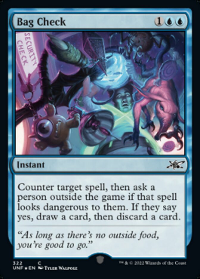 Bag Check (Galaxy Foil) (322) [Unfinity]