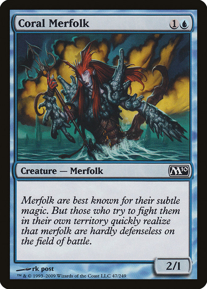 Coral Merfolk (47) [Magic 2010 (M10)]