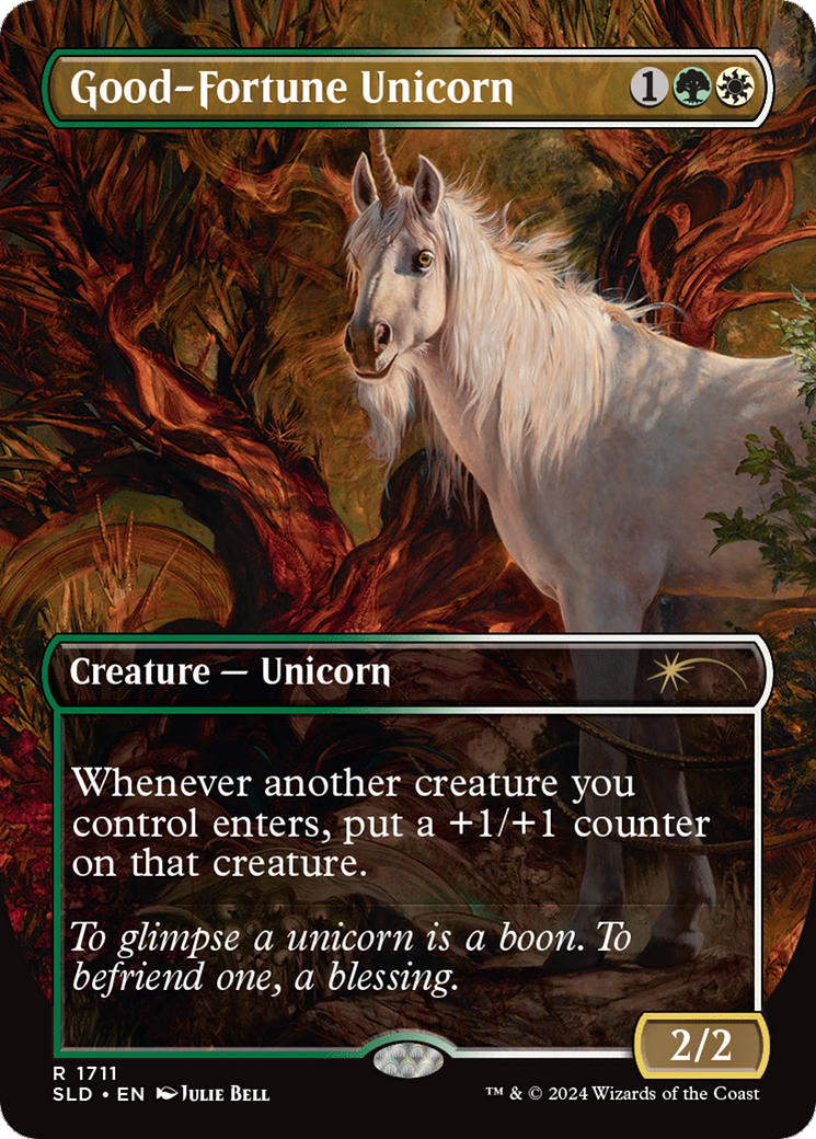 Good-Fortune Unicorn (Rainbow Foil) (1711) [Secret Lair Drop Series]