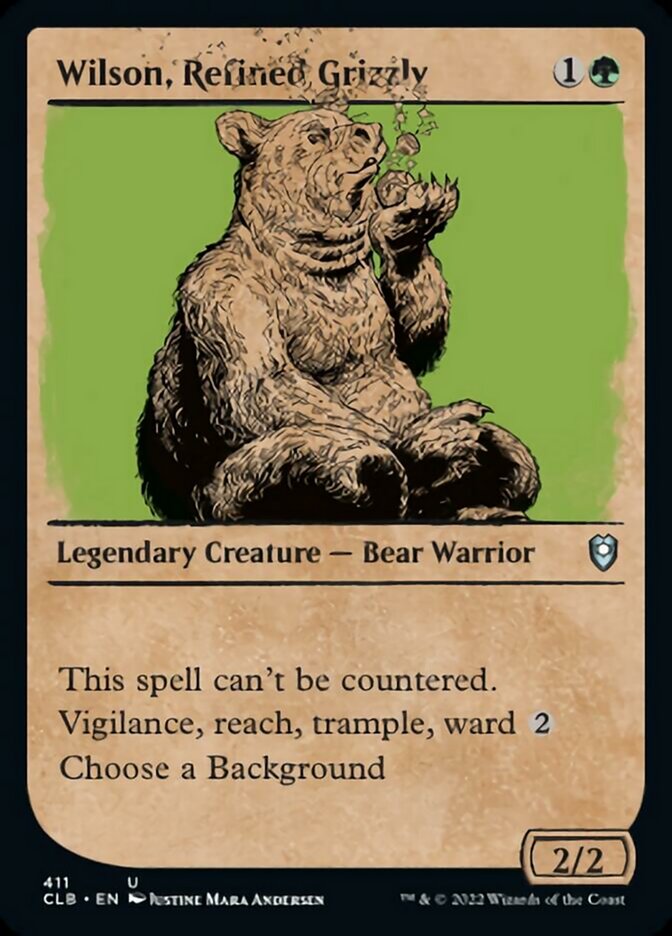 Wilson, Refined Grizzly (Showcase) (411) [Commander Legends: Battle for Baldur's Gate]