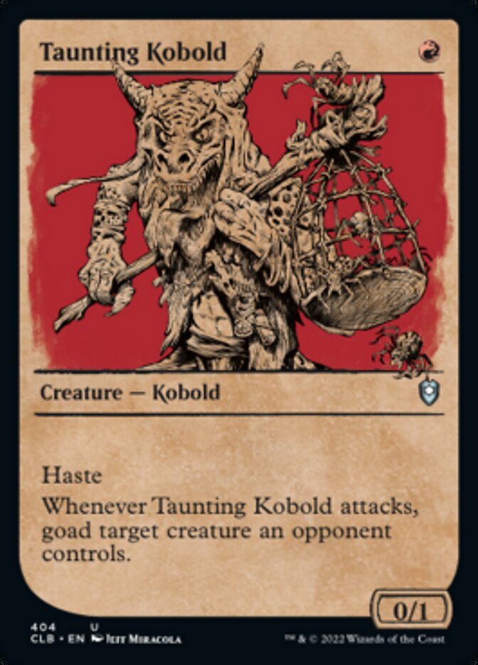 Taunting Kobold (Showcase) (404) [Commander Legends: Battle for Baldur's Gate]