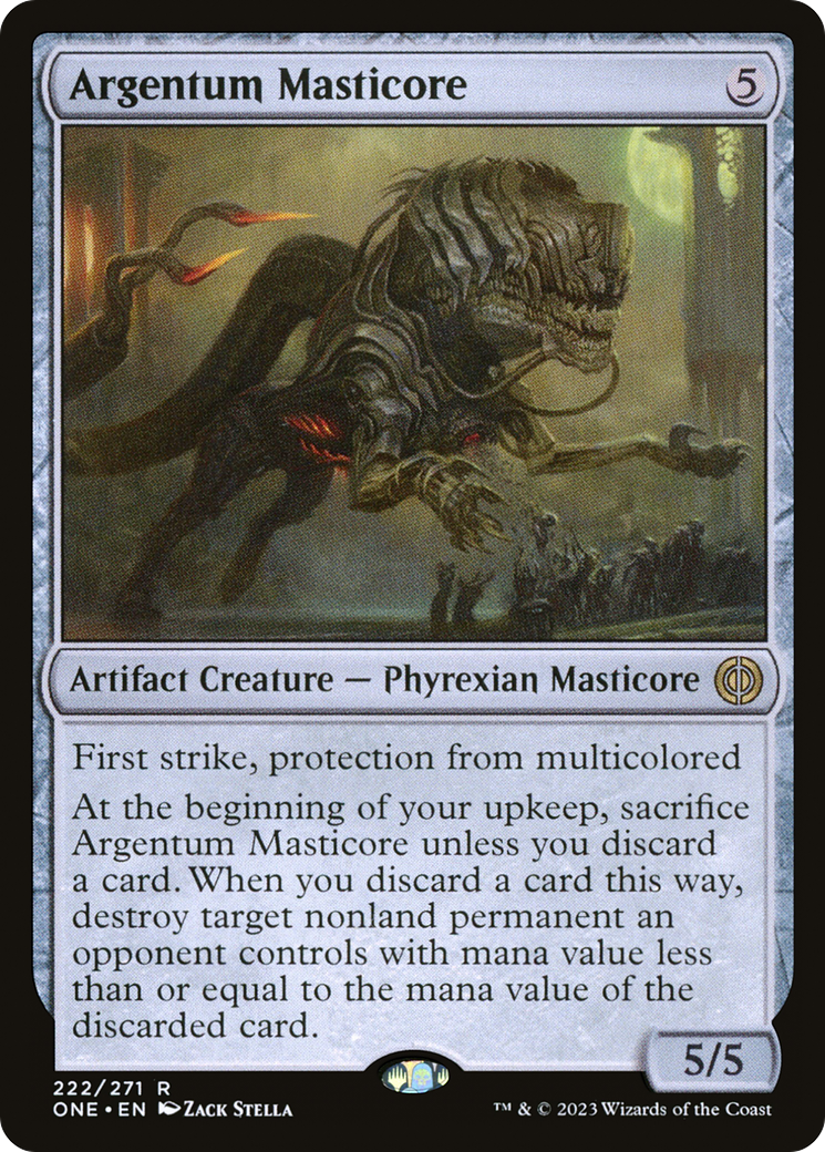 Argentum Masticore (222) [Phyrexia: All Will Be One]