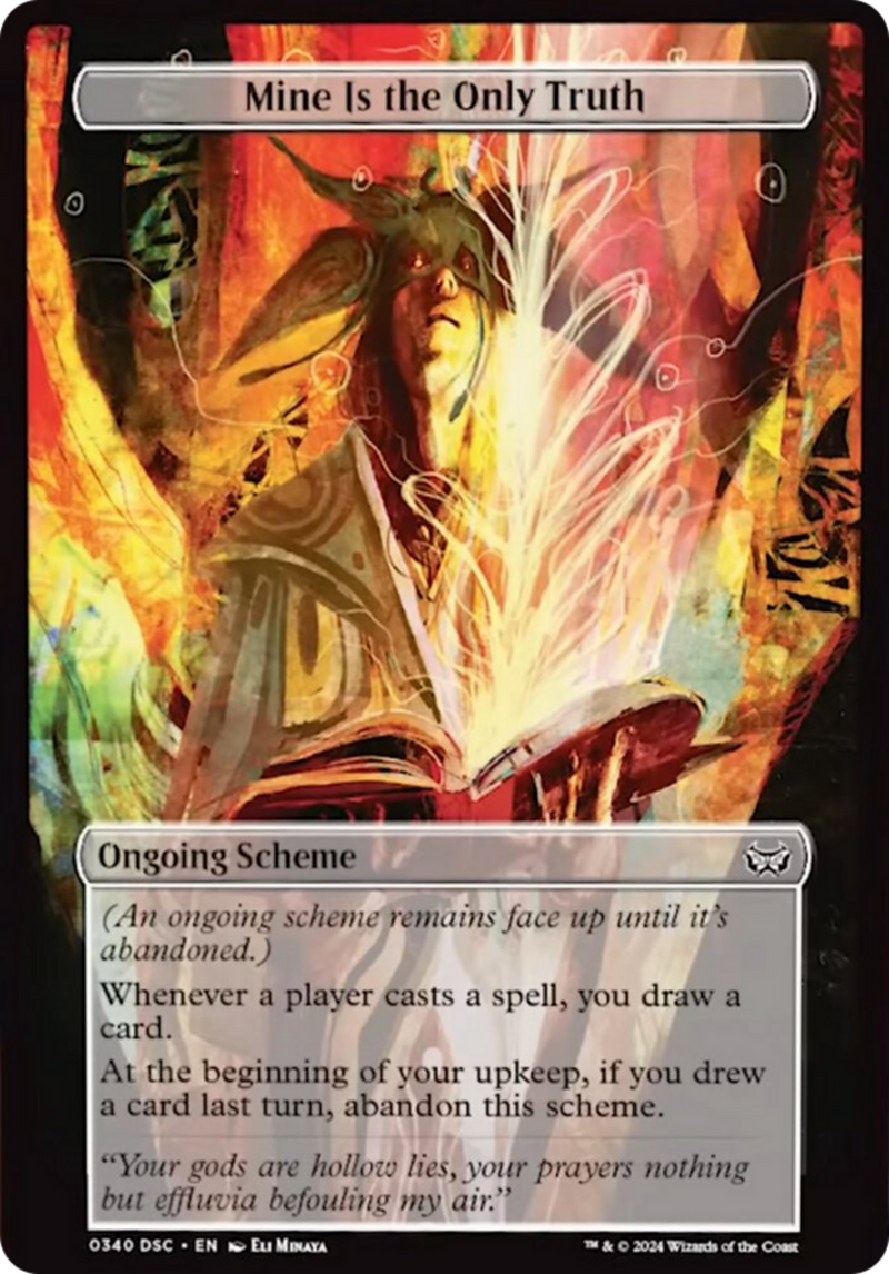 Mine Is The Only Truth (Full Art) (340) [Archenemy: Duskmourn]