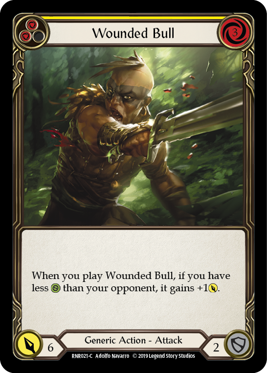 Wounded Bull (Yellow) (RNR021) [Hero Deck: Rhinar]