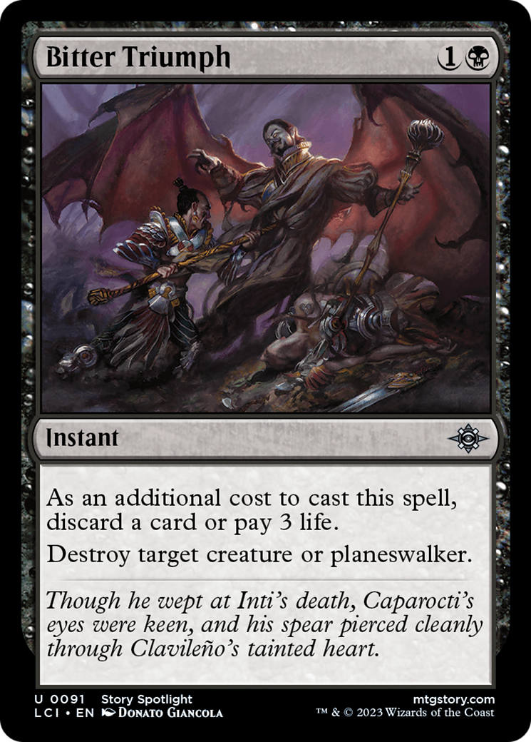 Bitter Triumph (91) [The Lost Caverns of Ixalan]