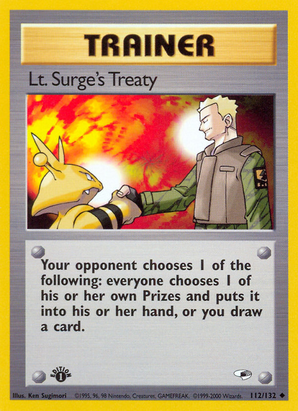 Lt. Surge's Treaty (112/132) [Gym Heroes]
