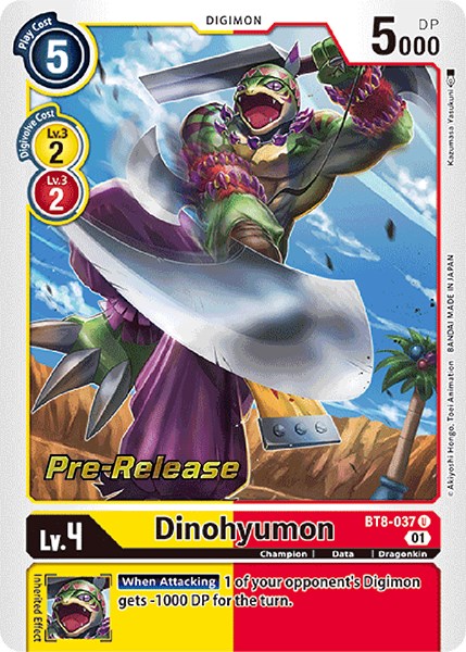 Dinohyumon (BT8-037 U) [New Awakening Pre-Release Cards]