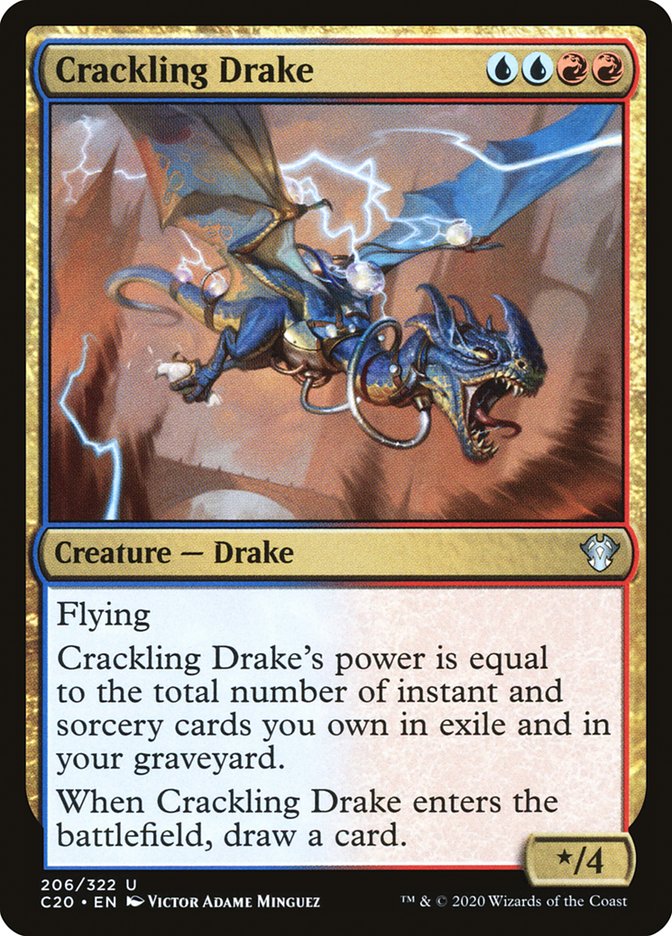 Crackling Drake (206) [Commander 2020]