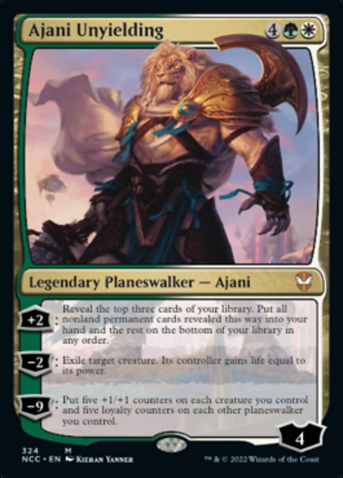 Ajani Unyielding (324) [Commander: Streets of New Capenna]
