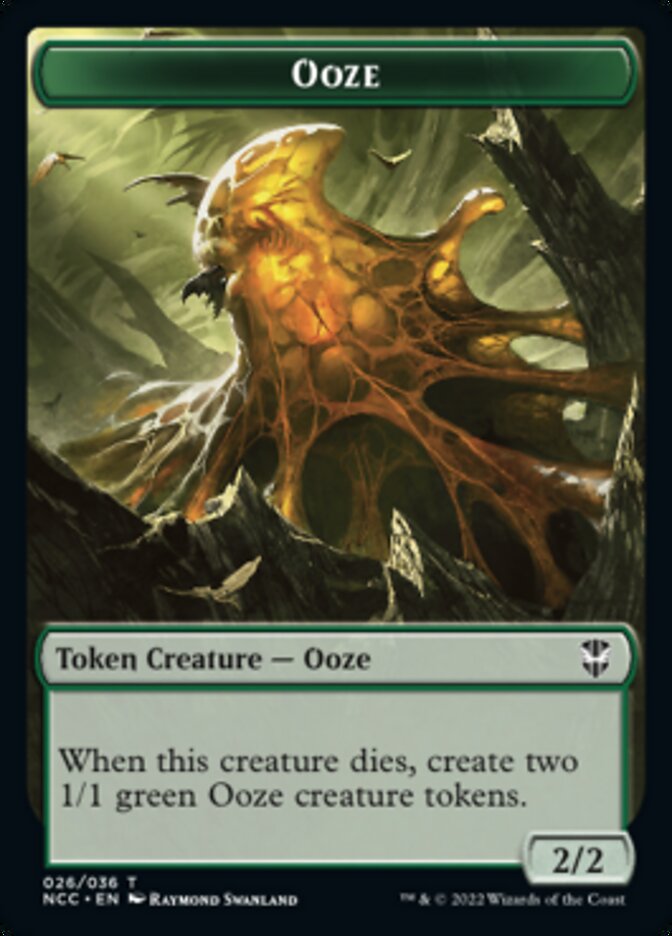 Ooze (026) // Treasure (015) Double-Sided Token (26 // 15) [Commander: Streets of New Capenna]