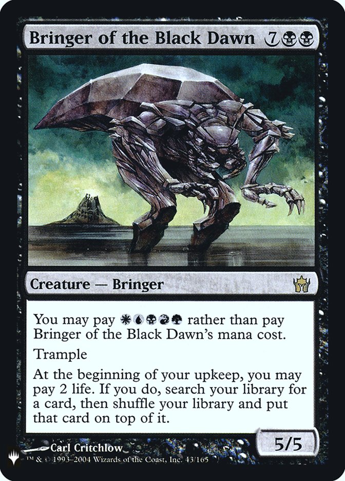 Bringer of the Black Dawn (43) [The List Reprints]