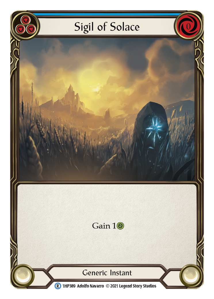 Sigil of Solace (Blue) (1HP389) [History Pack Vol.1]