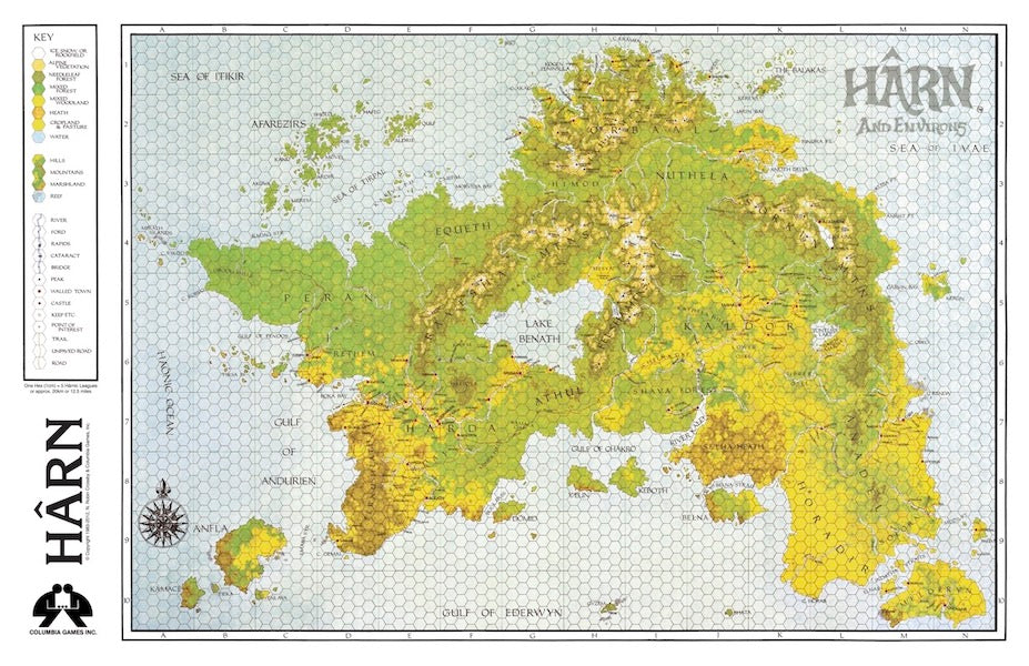 HarnWorld Hardcover with Harndex, Lythia, and Kethira