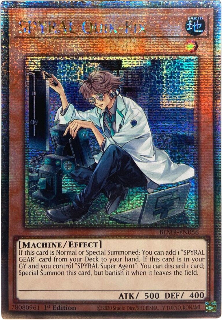 SPYRAL Quik-Fix (Quarter Century Secret Rare) (BLMR-EN056) [Battles of Legend: Monstrous Revenge]