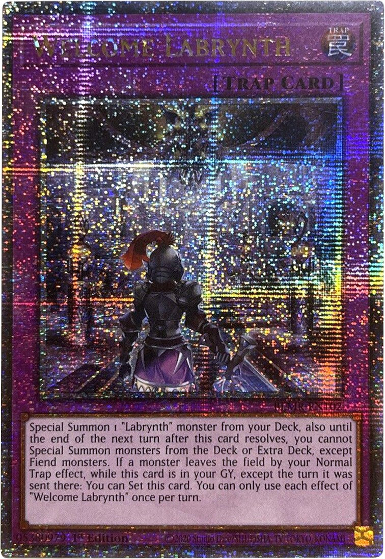 Welcome Labrynth (Quarter Century Secret Rare) (BLMR-EN102) [Battles of Legend: Monstrous Revenge]