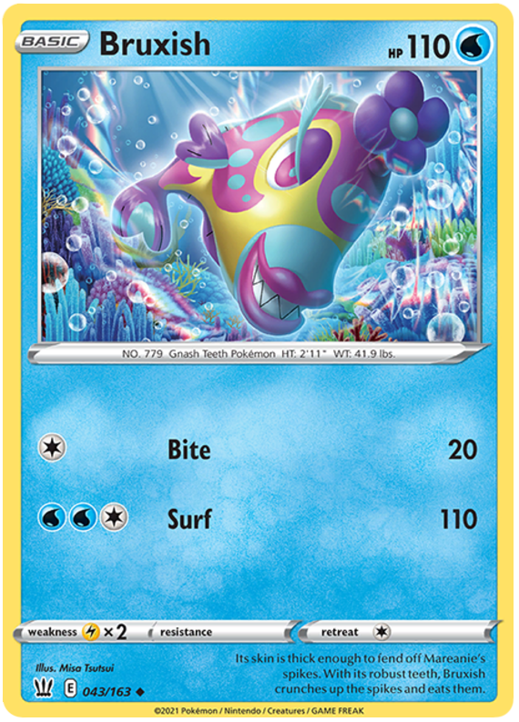 Bruxish (043/163) [SWSH05: Battle Styles]