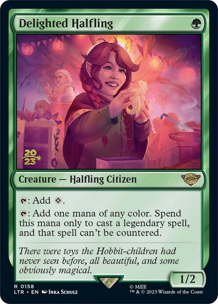 Delighted Halfling (0158) (158) [Prerelease Cards]