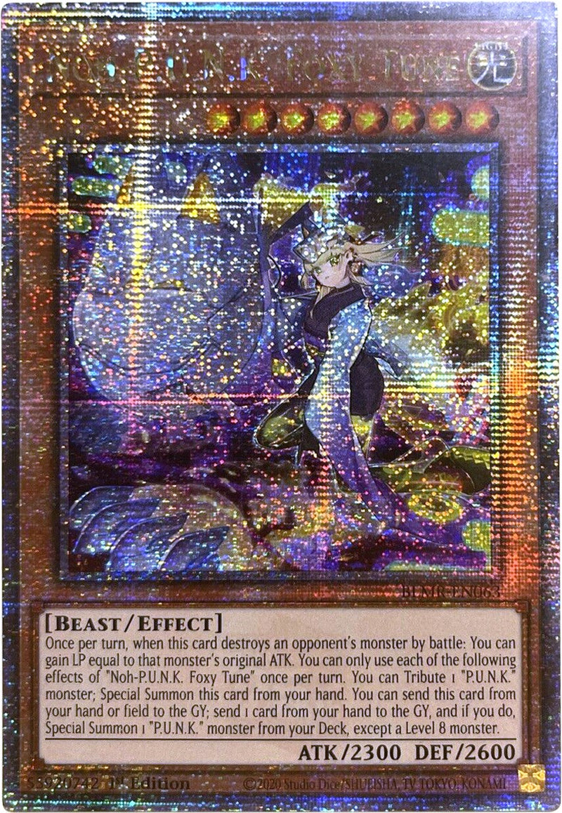 Noh-P.U.N.K. Foxy Tune (Quarter Century Secret Rare) (BLMR-EN063) [Battles of Legend: Monstrous Revenge]