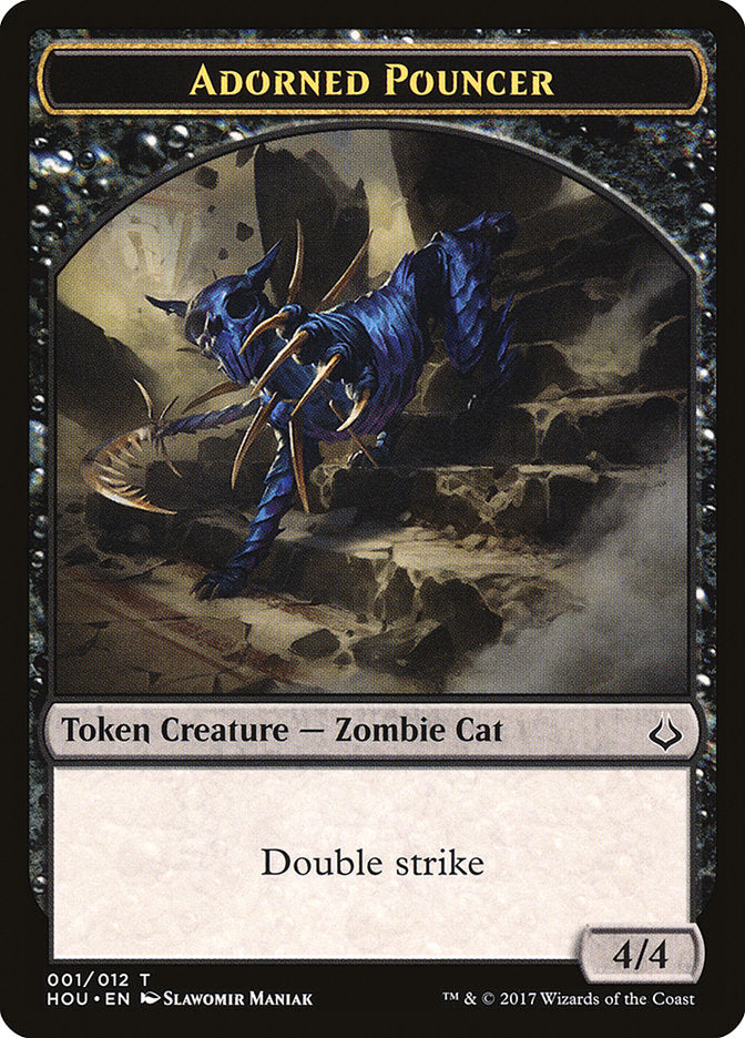 Adorned Pouncer Token (1) [Hour of Devastation]