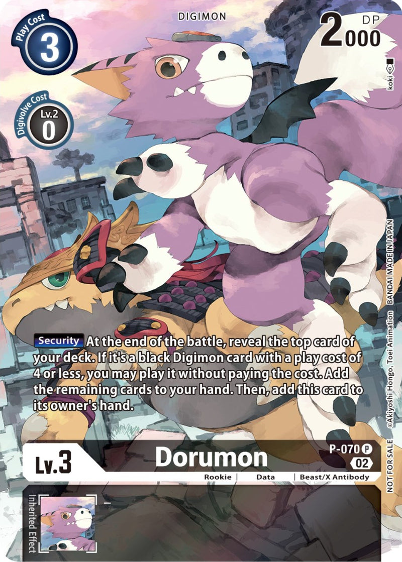 Dorumon - P-070 (Official Tournament Pack Vol.10) (P-070 P) [Digimon Promotion Cards]