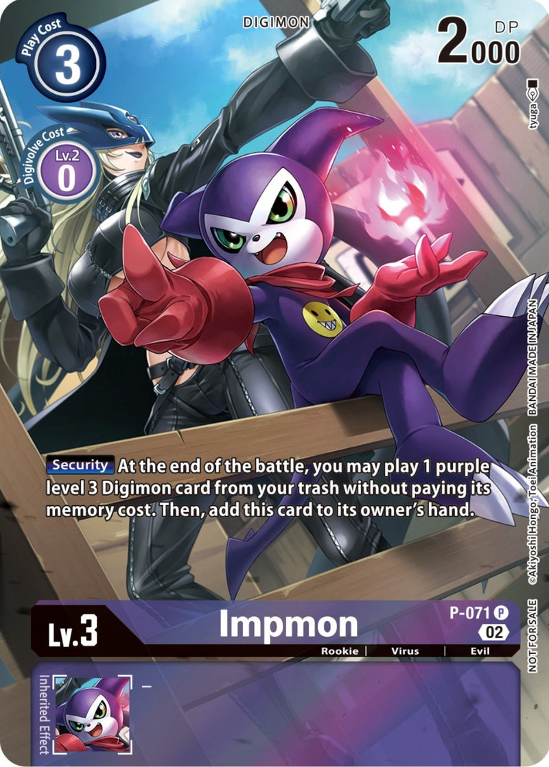 Impmon - P-071 (Official Tournament Pack Vol.10) (P-071 P) [Digimon Promotion Cards]