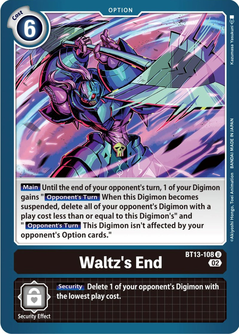 Waltz's End (BT13-108 U) [Versus Royal Knights]