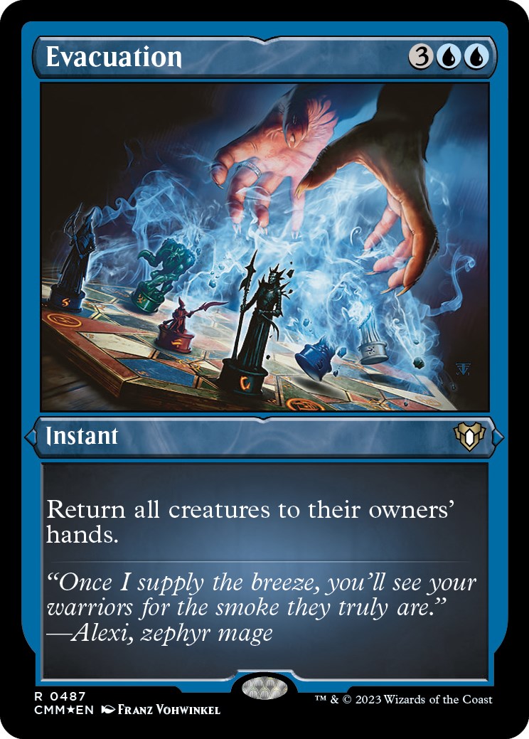 Evacuation (Foil Etched) (487) [Commander Masters]