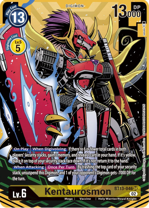 Kentaurosmon [BT13-046] (Alternate Art) [Versus Royal Knights Booster]