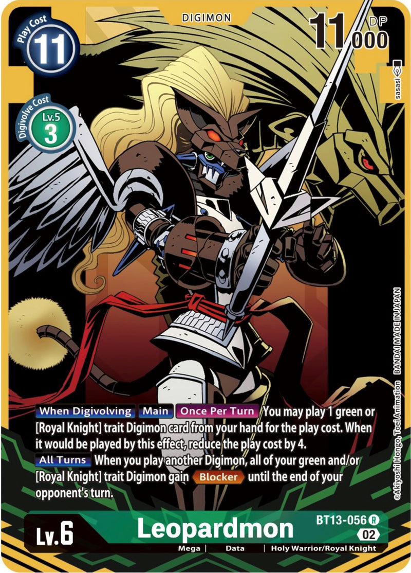 Leopardmon (Alternate Art) (BT13-056 R) [Versus Royal Knights]