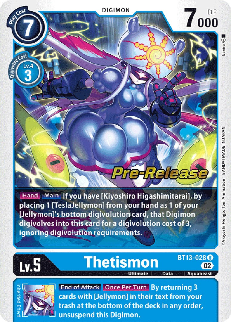 Thetismon (BT13-028 U) [Versus Royal Knights Pre-Release Cards]
