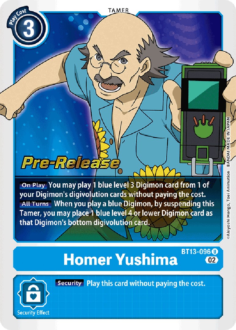 Homer Yushima (BT13-096 U) [Versus Royal Knights Pre-Release Cards]