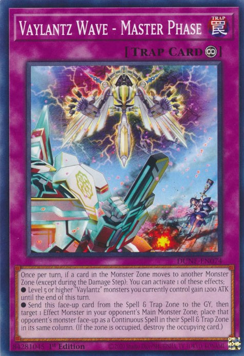 Vaylantz Wave - Master Phase (DUNE-EN074) [Duelist Nexus]