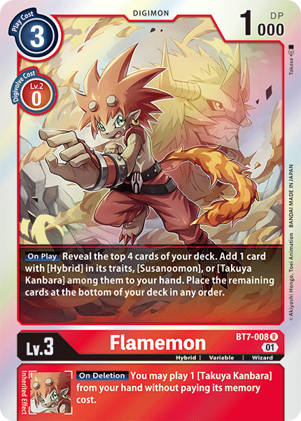 Flamemon (BT7-008 R) [Next Adventure]