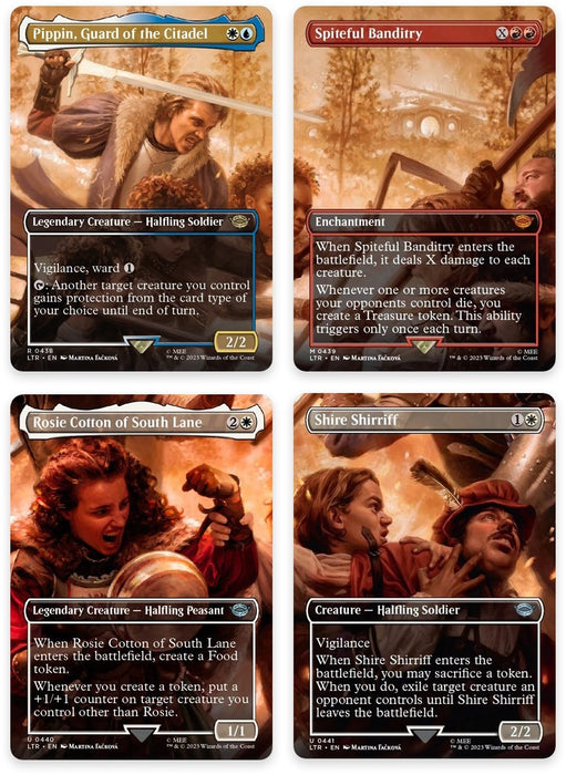 Image for The Scouring of the Shire Scene [Set of 4] (438-441) - Magic: The Gathering
