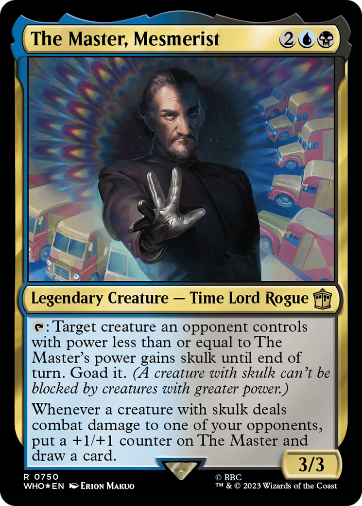 The Master, Mesmerist (Surge Foil) (750) [Universes Beyond: Doctor Who]