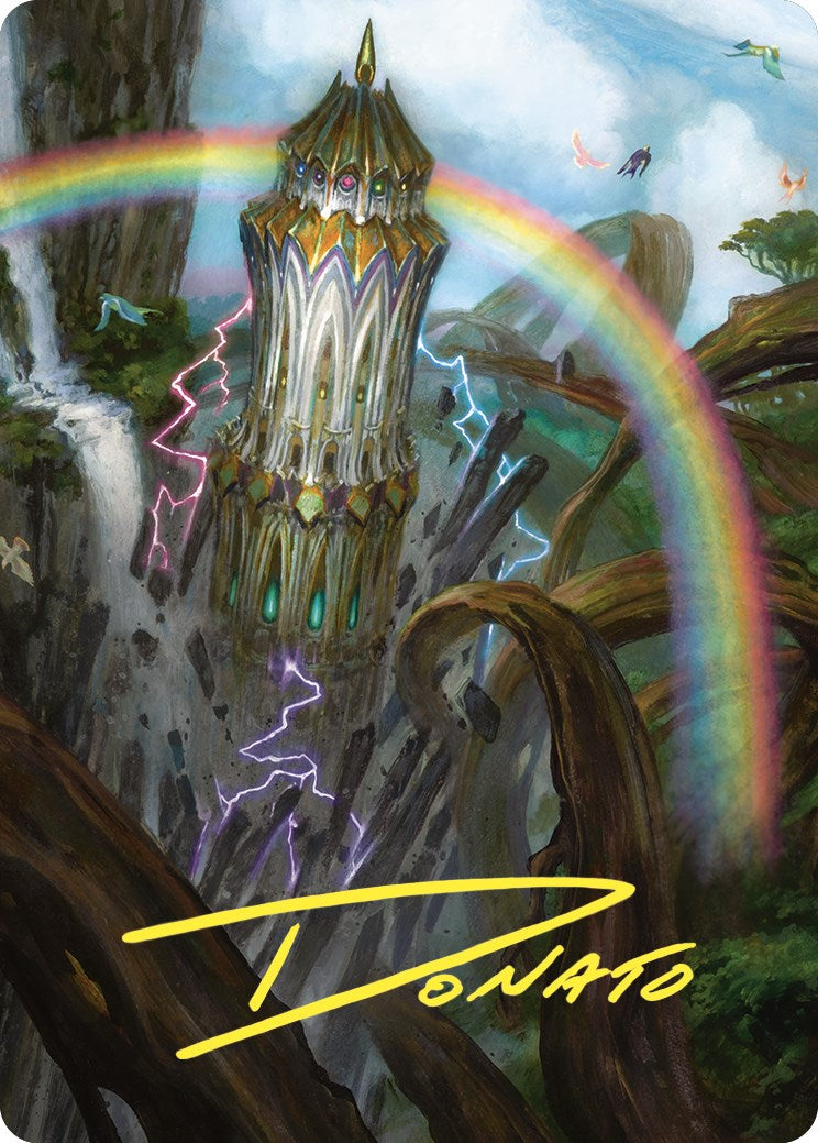 Command Tower Art Card (Gold-Stamped Signature) (47) [Art Series: Commander Masters]