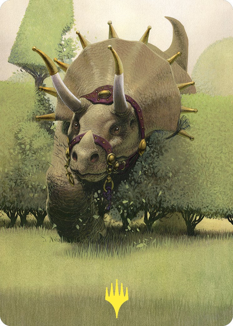 Regal Behemoth Art Card (Gold-Stamped) (43) [Art Series: Commander Masters]