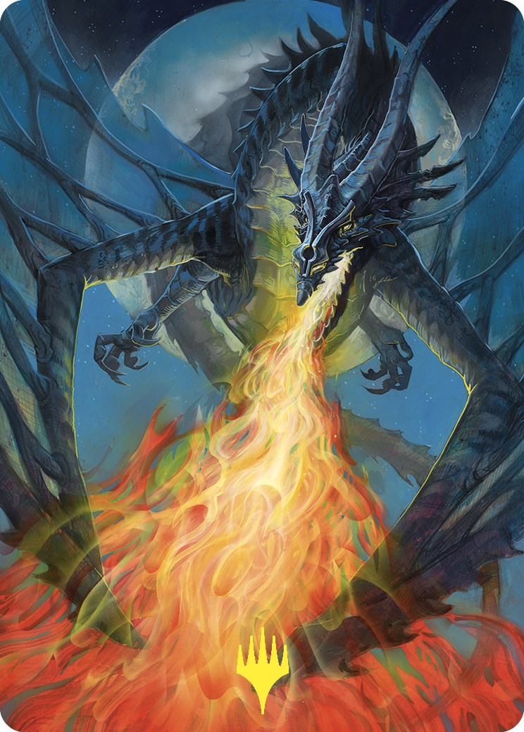 Balefire Dragon Art Card (Gold-Stamped) (65) [Art Series: Commander Masters]