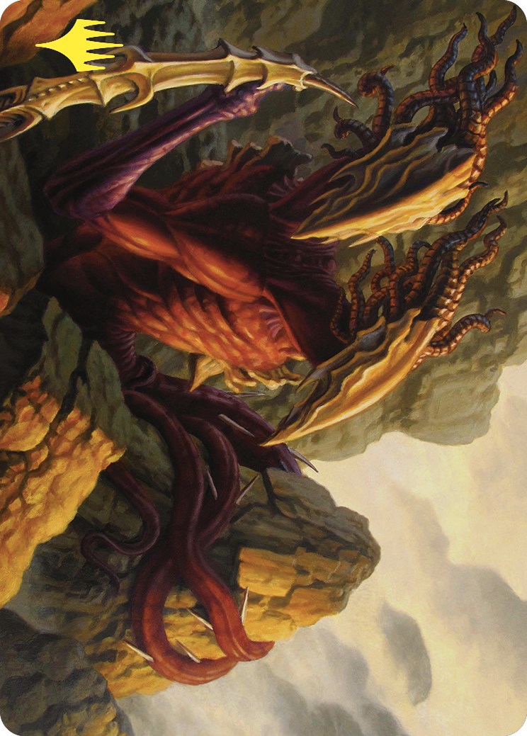 Two-Headed Sliver Art Card (Gold-Stamped) (79) [Art Series: Commander Masters]