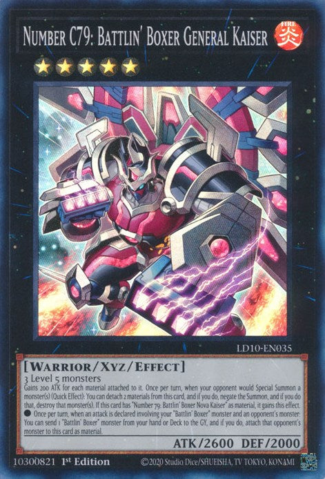 Number C79: Battlin' Boxer General Kaiser (LD10-EN035) [Legendary Duelists: Soulburning Volcano]